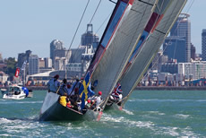 TeamOrigin v Artemis, Louis Vuitton Trophy Auckland.  Photo © Ian Roman/TeamOrigin